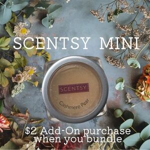 $2 Add-On 🆕Scentsy Mini Cashmere Pear Home Fragrance